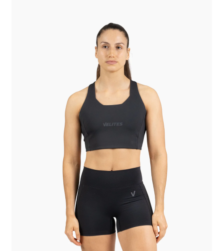 חזיית ספורט HOLO High Neck שחורה