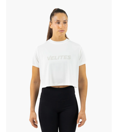 חולצת Velites HOLO Crop לבנה נשים