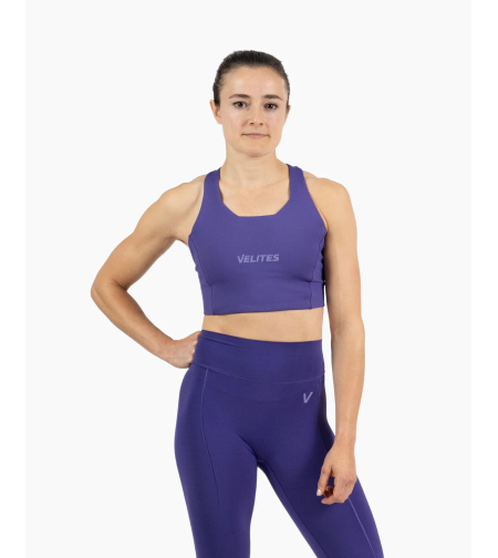 חזיית ספורט HOLO High Neck סגול כהה