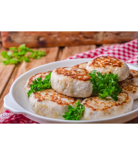 קציצות עוף על פלנצ'ה 8 יחידות