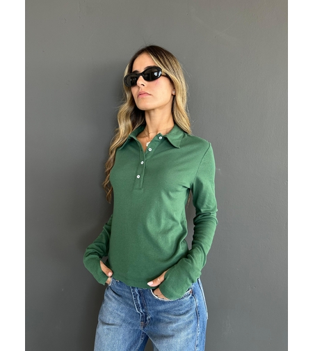 פולו ירוק שילוב כפפה