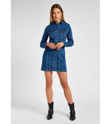 שמלה דנים מיני צמודה