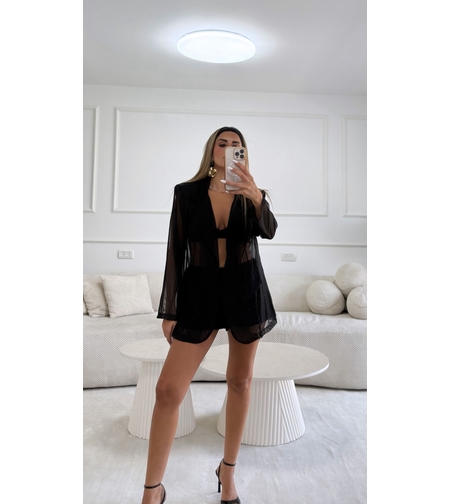 בלייזר שקוף שחור