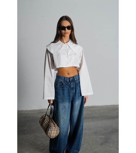 חולצת קרמברי-לבן