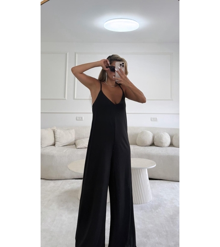 אוברול אבנים נטלי שחור