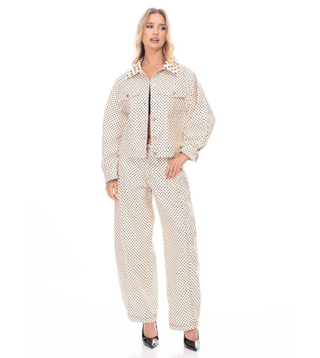 ג׳קט ג׳ינס מנוקד