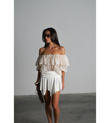 חצאית ספיריט- לבן