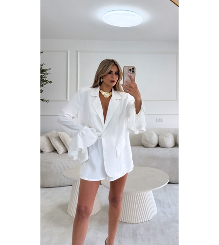 חליפה נור לבן