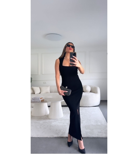 שמלה אילזבת - שחור