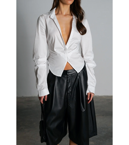 חולצת סאנסה - לבן