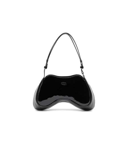 תיק כתף פליי דמוי עור – שחור מבריק