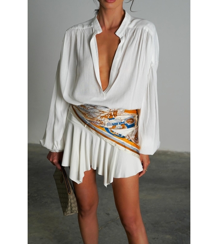 חולצת קאסל- לבן