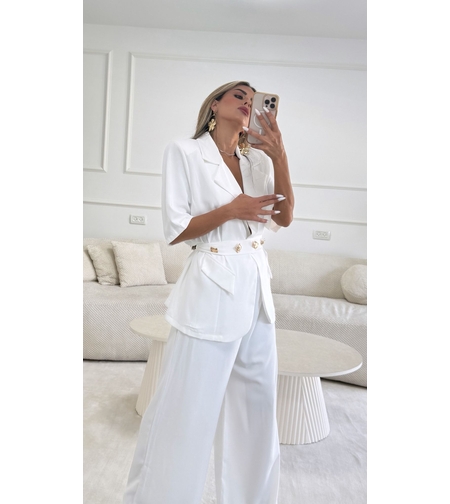 חליפה נולה לבן