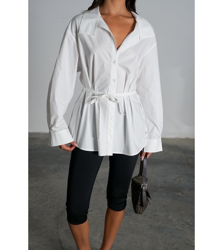 חולצה קרסנט - לבן