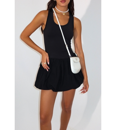 שמלה באבלון - שחור