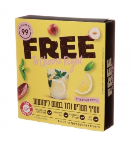 FREE חטיף תמרים ולוז בטעם לימונענע