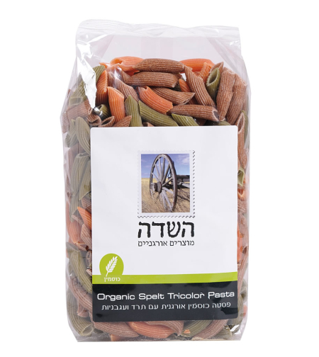 פנה טריקולור – פסטה מקמח כוסמין מלא אורגני