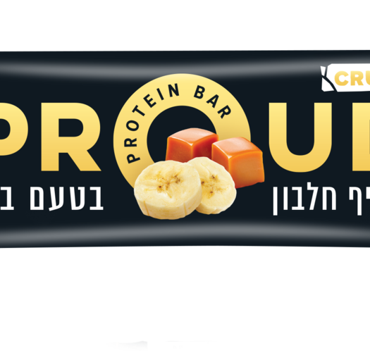 פראוד  - (CRUNCH) חטיף חלבון בטעם בננה טופי | PROUD