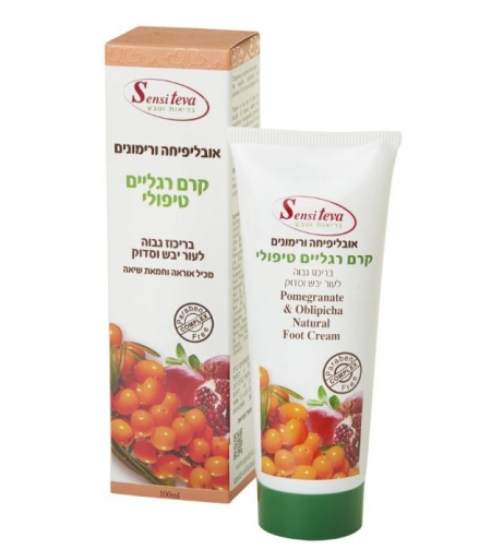 אובליפיחה-קרם רגליים בריכוז גבוה-לעור יבש סדוק ומגורה - סנסיטבע