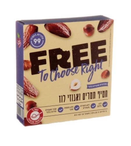 FREE חטיף תמרים ואגוזי לוז