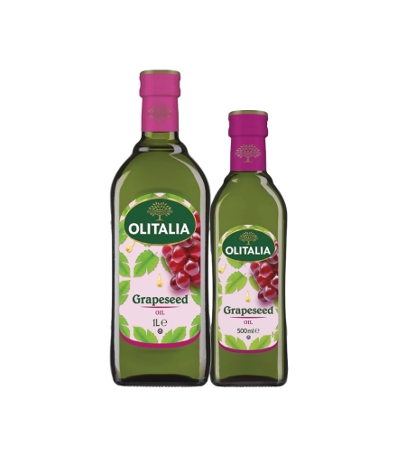 שמן זרעי ענבים 1 ליטר + 1/2 ליטר במארז OLITALIA