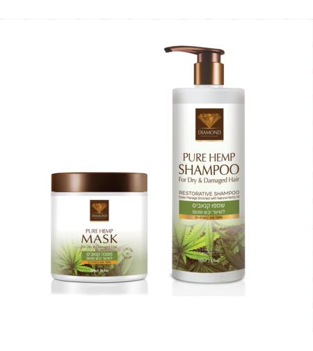 מארז  שמפו פיור המפ ליטר+מסכה פיור המפ 500 מ