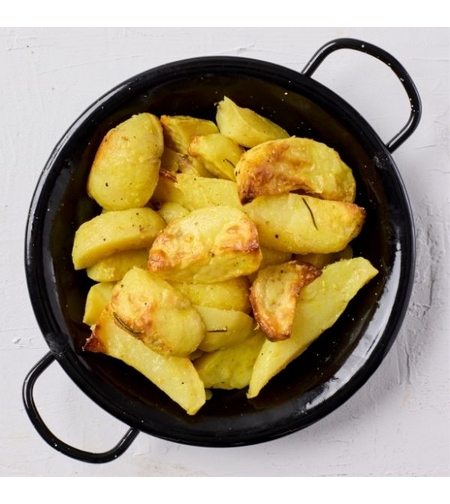 תפוחי אדמה בקליפה שמן זית טימין ושום (טבעוני)