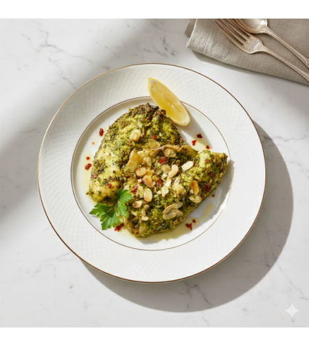 פילה מושט בשקדים ועשבי תיבול