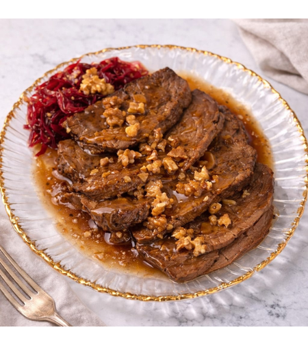 צלי בקר ברוטב אגוזים