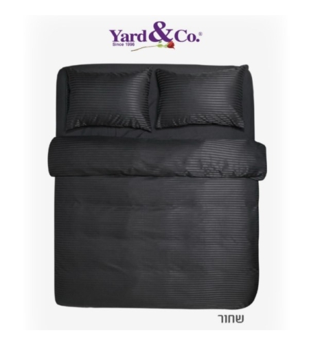 סט מצעים זוגי אל קמט שחור