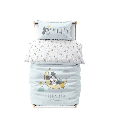 סט מצעים למיטת תינוק דגם מיקי חלומות נעימים