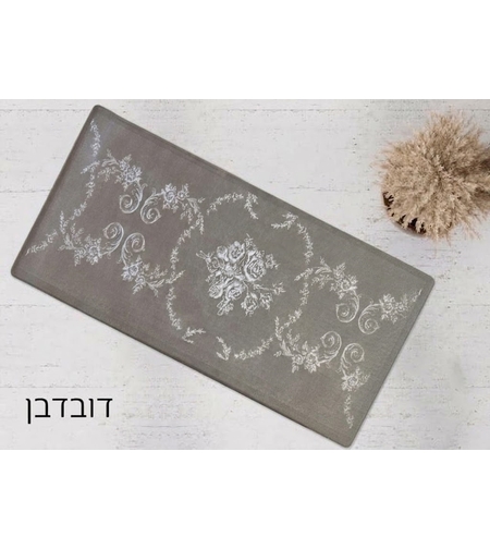 שטיח מטבח אקולוגי כביס מגומי טבעי נצמד לרצפה - דגם דובדבן