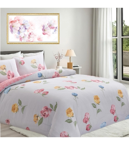 סט מצעים 100% כותנה דגם אפריל