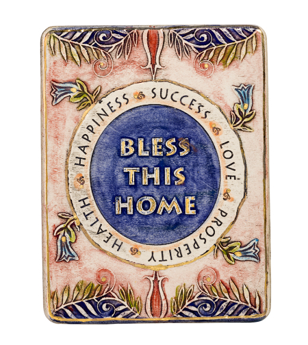 BLESS This HOME – Handmade ceramic plaque