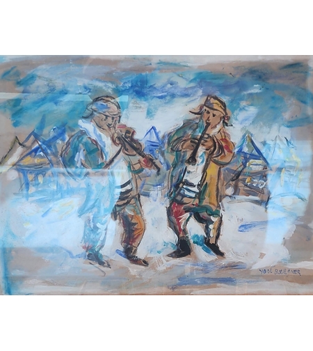 Yosl Bergner – Jewish Fiddlers in the Shtetl