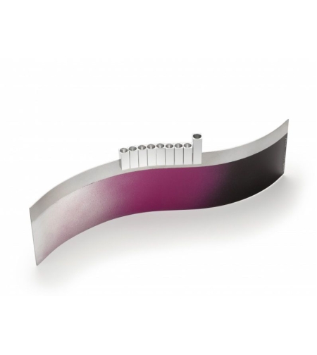 Ombre Wave Menorah - Fuchsia