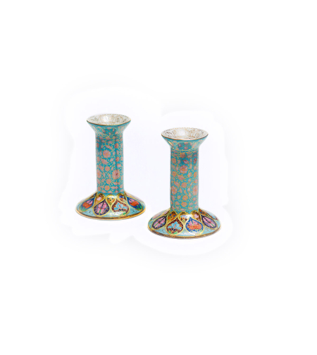 CANDLESTICKS CLASSICAL FORM FABERGE REPLICA