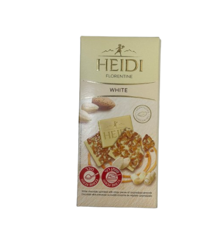 טבלת שוקולד HEIDI שוקולד לבן - פלורנטין