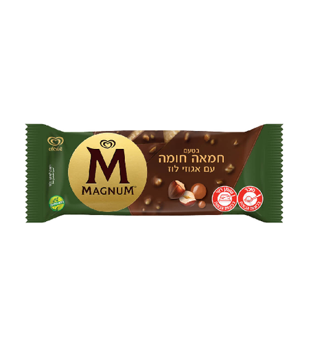 שלגון מגנום - חמאה חומה ואגוז לוז