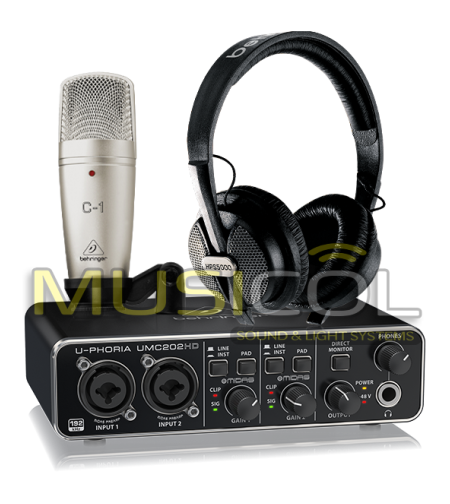 חבילת אולפן BEHRINGER U-PHORIA STUDIO-PRO