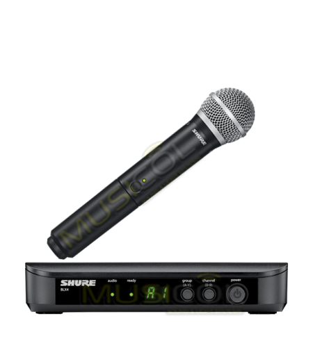 מיקרופון אלחוטי ידני SHURE BLX24E/PG58