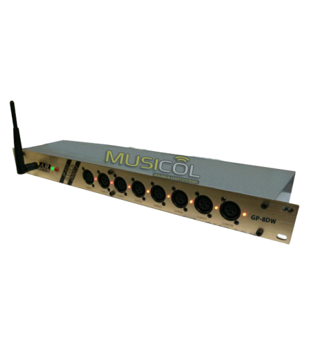 מפצל / מגבר 8 ערוצים אלחוטי GP-8DW DMX