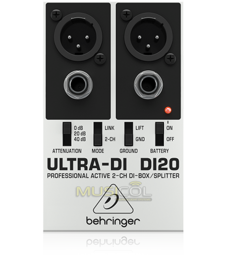 קופסאת DI כפולה אקטיבית BEHRINGER DI20