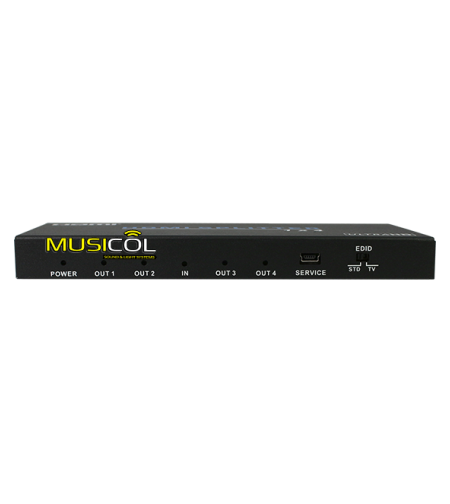 מפצל 1:4 של HDMI 2.0 עם EDID, 18G 4:4:4