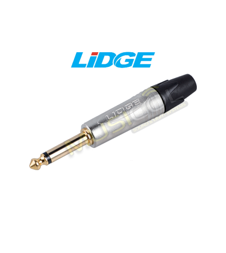 מחבר איכותי PL 6.3MM מונו לכבל LIDGE YM201D