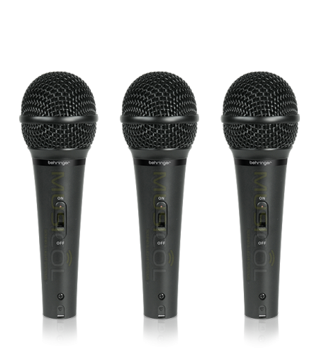 סט 3 מיקרופונים דינמיים XM1800S