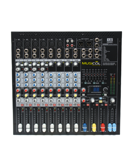 מיקסר 12 כניסות, כרטיס קול ואפקט AR-ACOUSTIC MS62