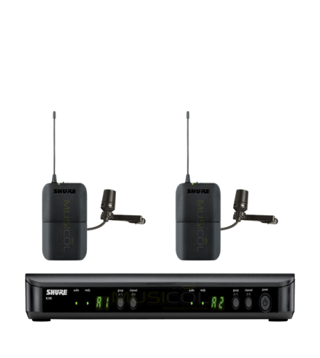 זוג מיקרופונים אלחוטיים נק מייק SHURE BLX188E/CVL