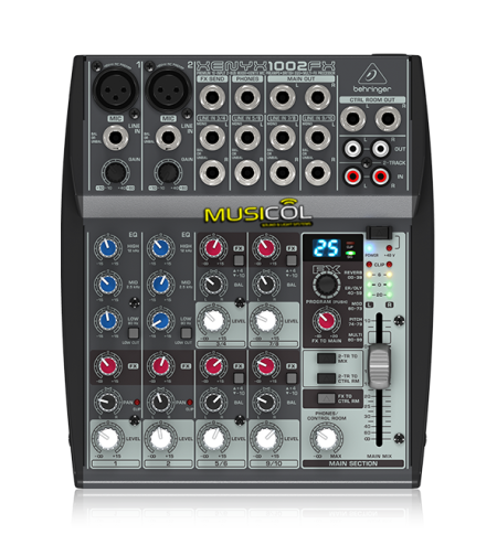 מיקסר 10 כניסות ואפקט שירה XENYX 1002SFX עם ממשק USB