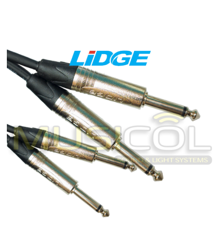 כבל סטריאו כפול PL - PL באורך 3 מ' LIDGE YM-398F-3M